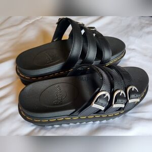 Dr. Martens Women's Blaire Slide Sandal, Black Hydro, 8